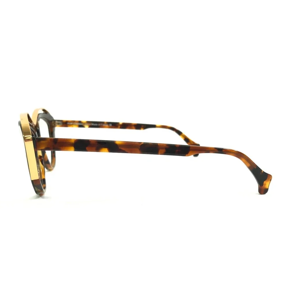 PLM Creation Eyeglasses Frames HYBRIDE I 135 Black Brown Tortoise Gold 54-17-145